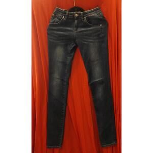 Hudson Jeans Girls Sz 16 Mid Rise Super Skinny Distressed Wash with Stretch